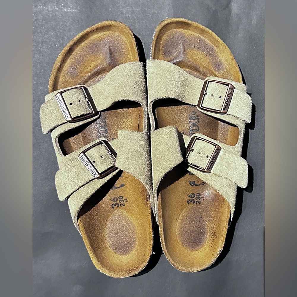 Birkenstock Arizona Suede Sandals - Size 36